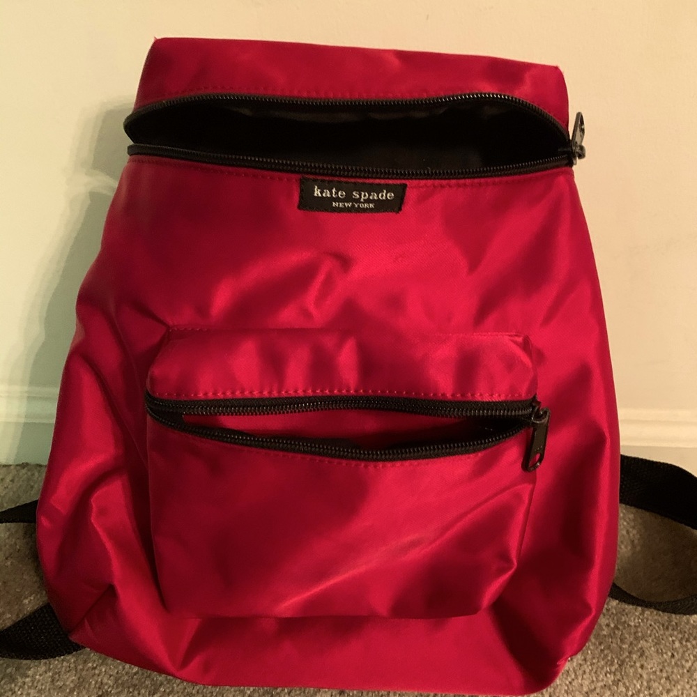 Kate Spade red medium backpack